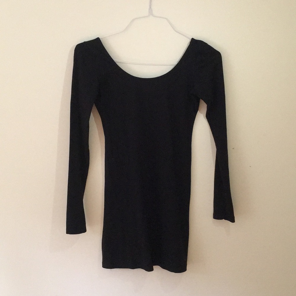 Black, Long-Sleeve Dress